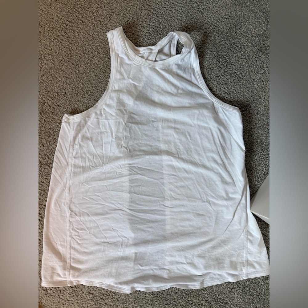 Lululemon All Tied Up Pima Tank 6 White